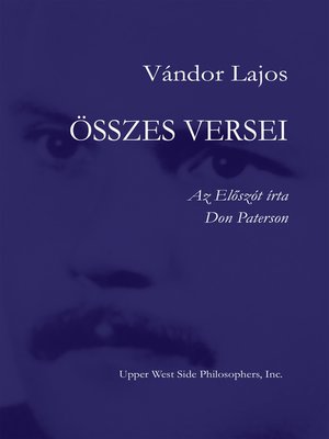 cover image of Összes Versei